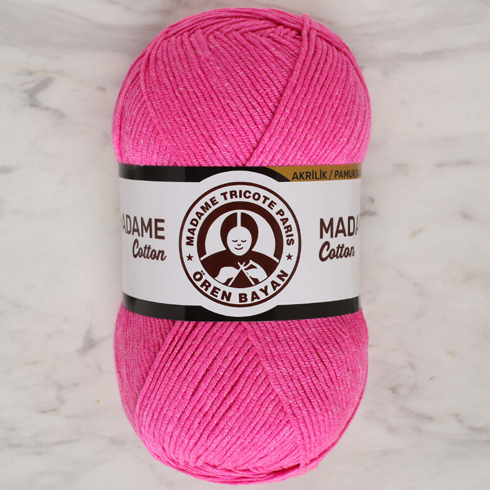 Madame Tricote Paris Madame Cotton Yarn, Dark Pink - 042