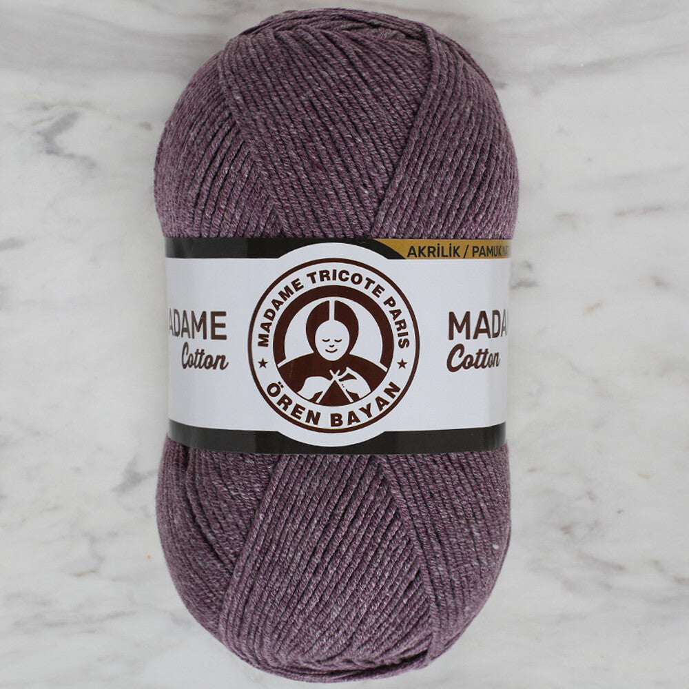 Madame Tricote Paris Madame Cotton Yarn, Purple - 045