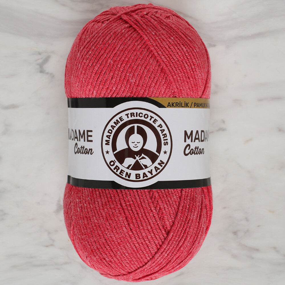 Madame Tricote Paris Madame Cotton Yarn, Red - 048