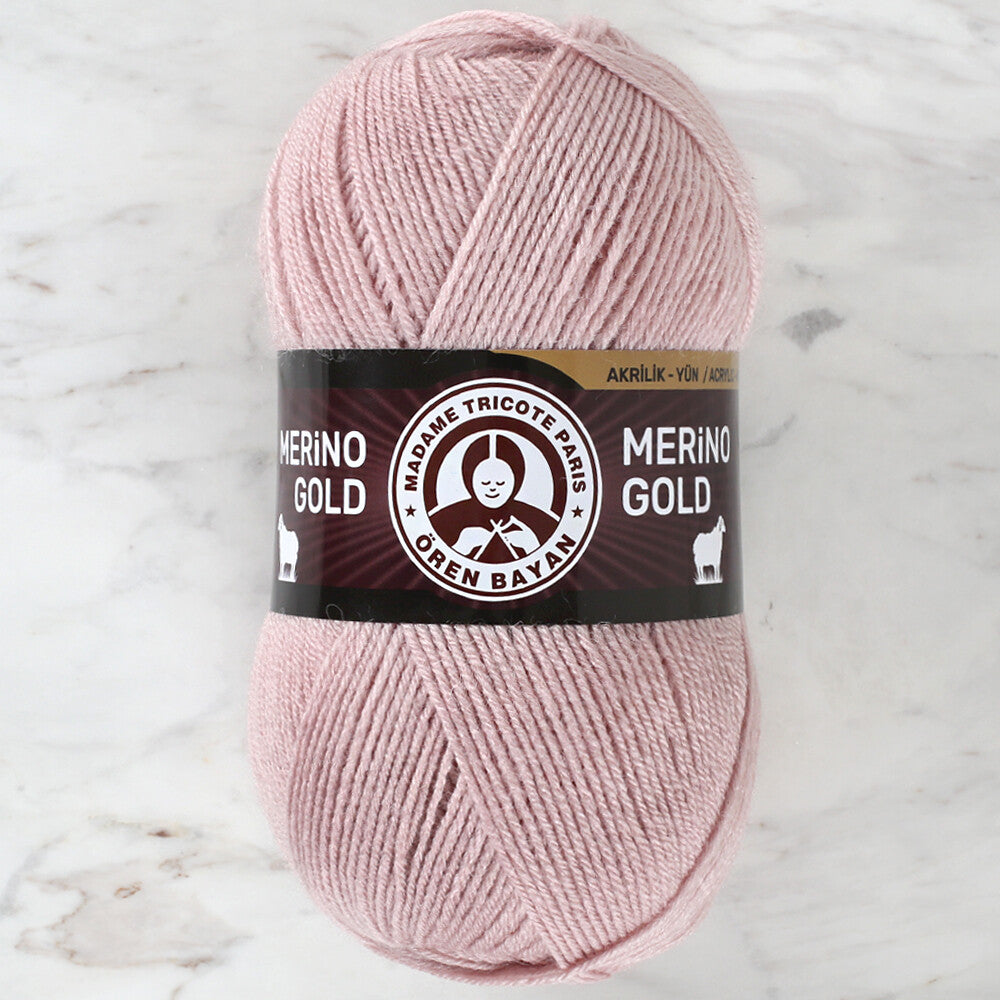 Madame Tricote Paris Merino Gold Yarn, Powder - 124