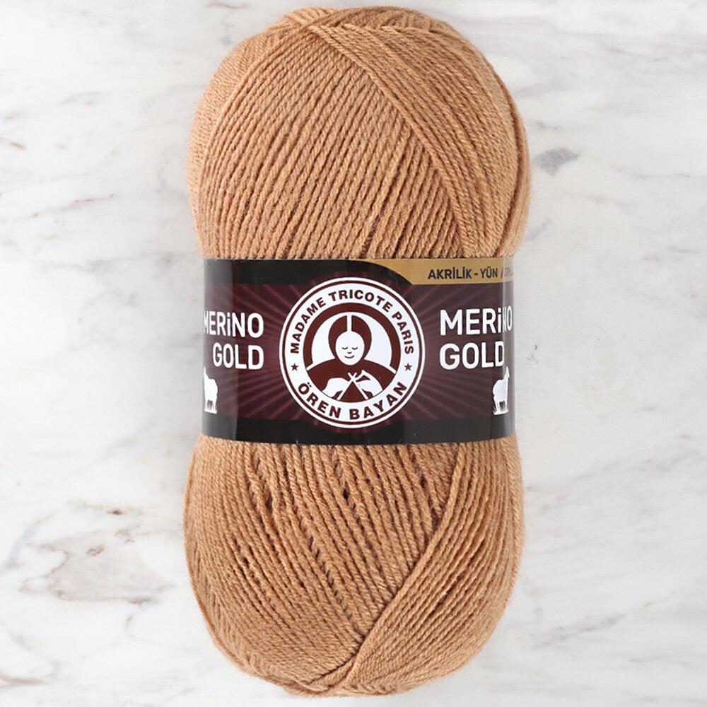 Madame Tricote Paris Merino Gold Yarn, Beige - 099