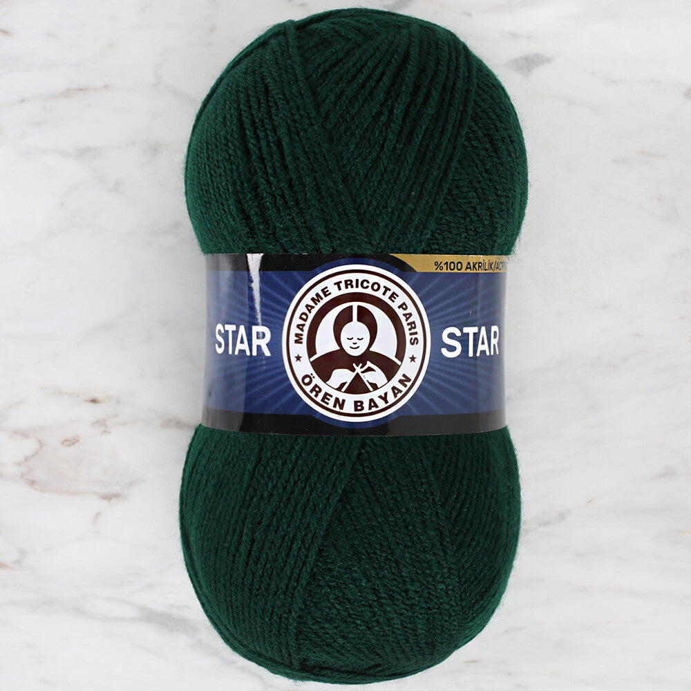 Madame Tricote Paris Star Yarn, Dark Green - 088