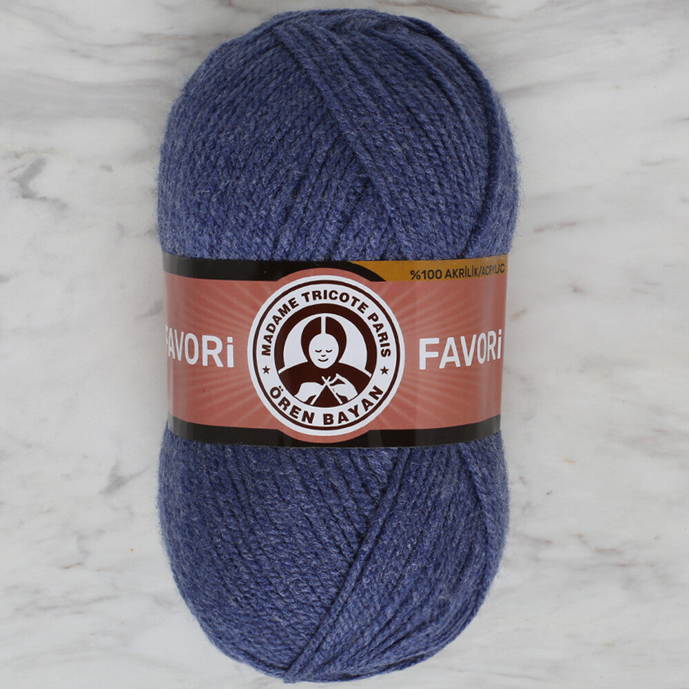 Madame Tricote Paris Favori Knitting Yarn, Blue - 138