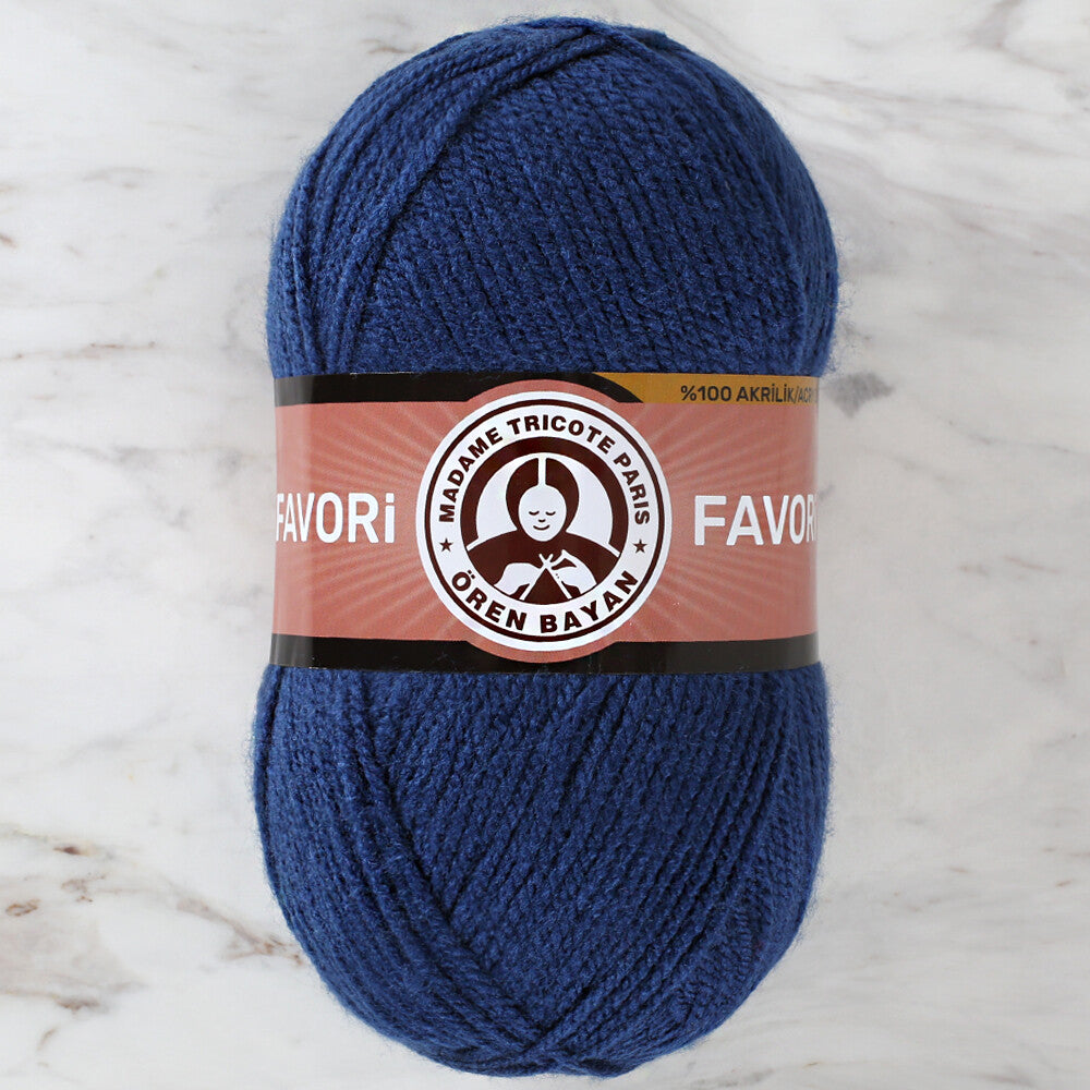 Madame Tricote Paris Favori Yarn, Dark Blue - 150