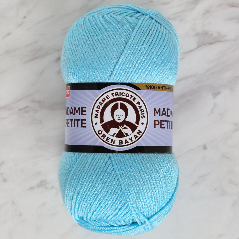 Madame Tricote Paris Madame Petite Yarn, Cyan - 131