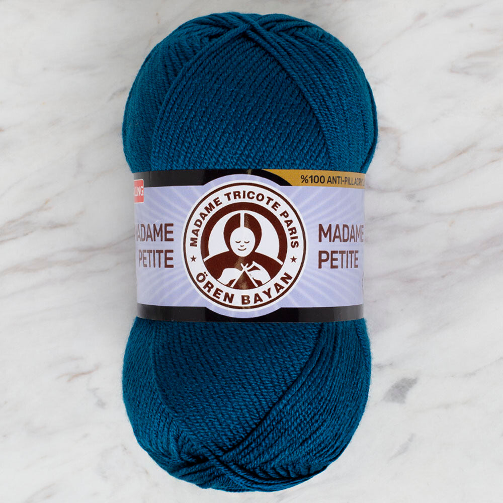 Madame Tricote Paris Madame Petite Yarn, Petrol Blue - 101