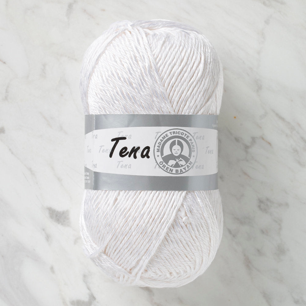 Madame Tricote Paris Tena Yarn, White - 0000