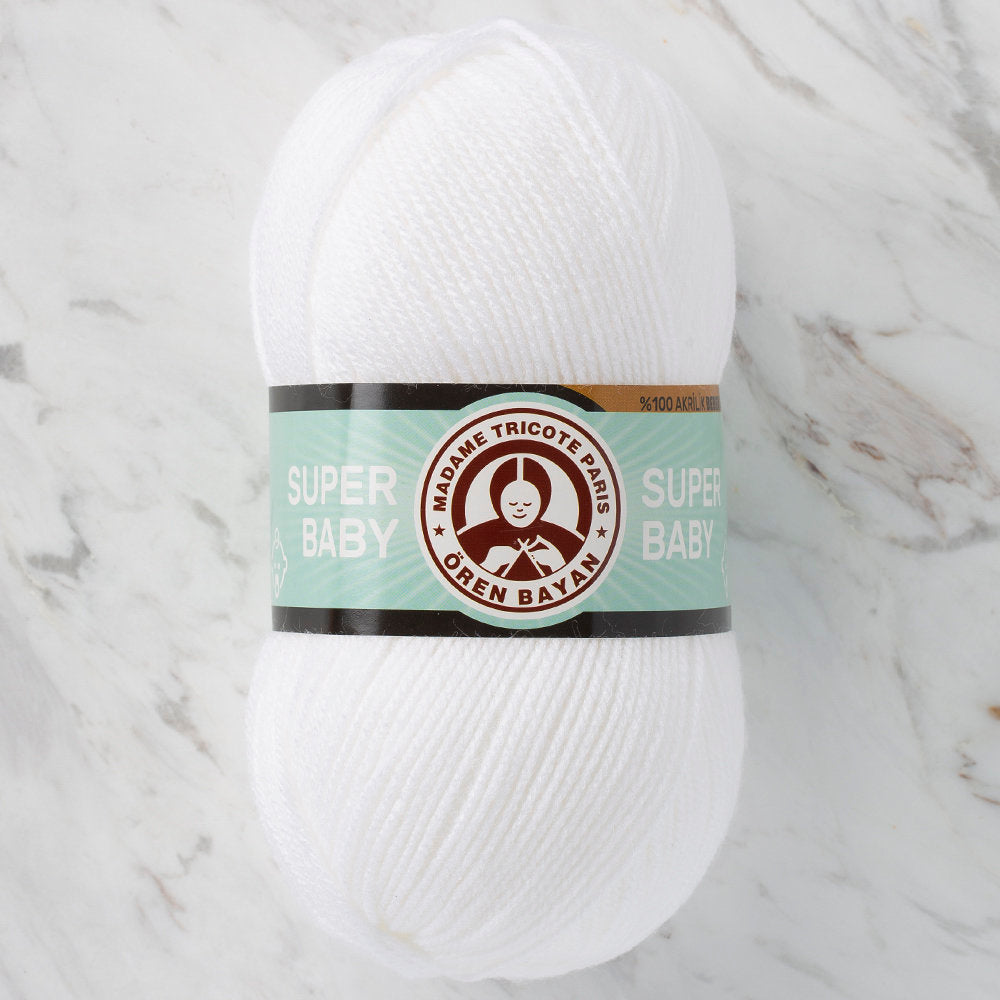 Madame Tricote Paris Super Baby Knitting Yarn, Cream - 111