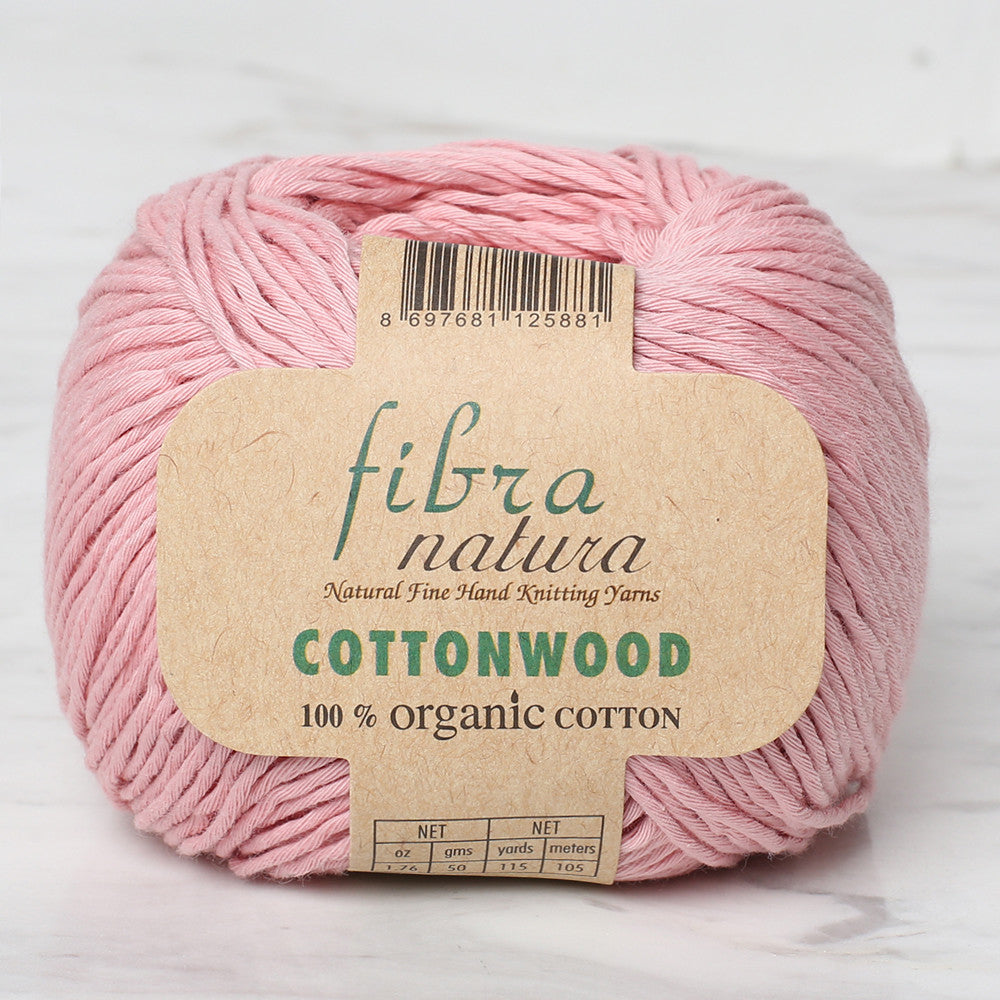 Fibra Natura Cottonwood Knitting Yarn, Pink - 41108