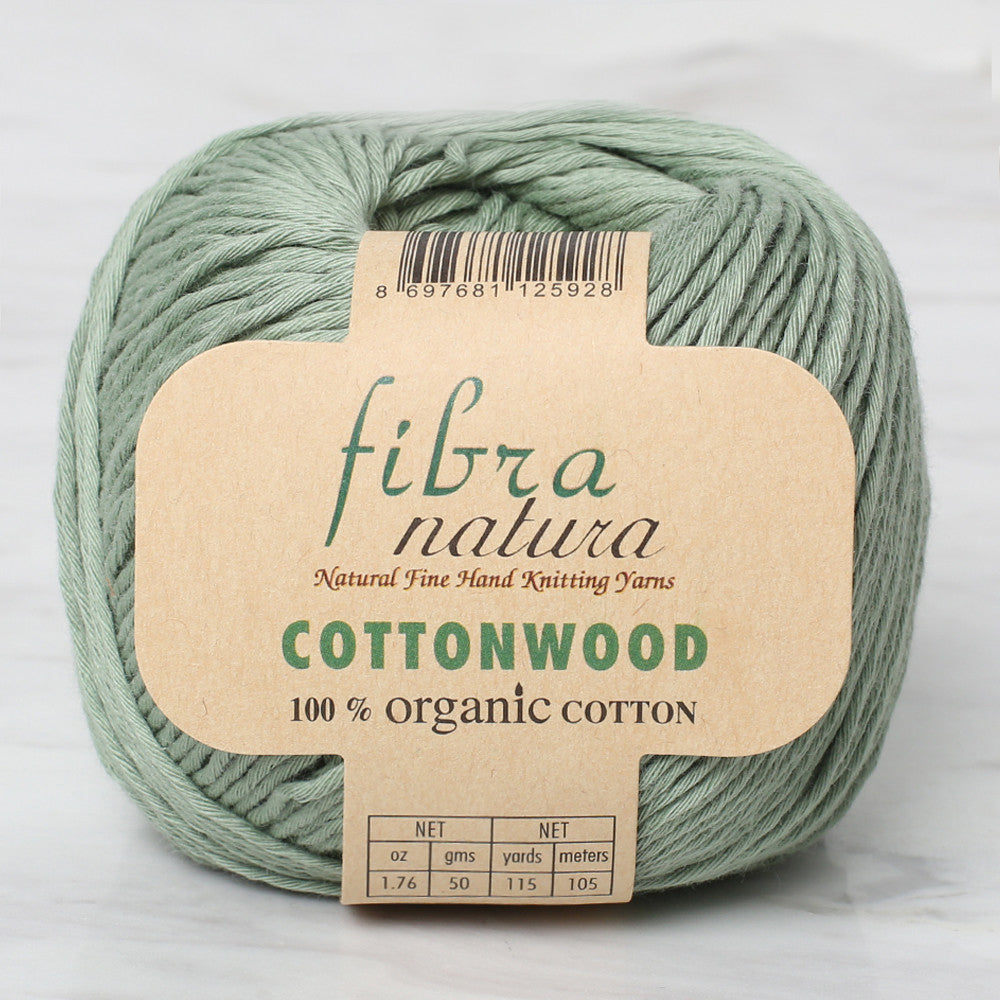 Fibra Natura Cottonwood Knitting Yarn, Green - 41112