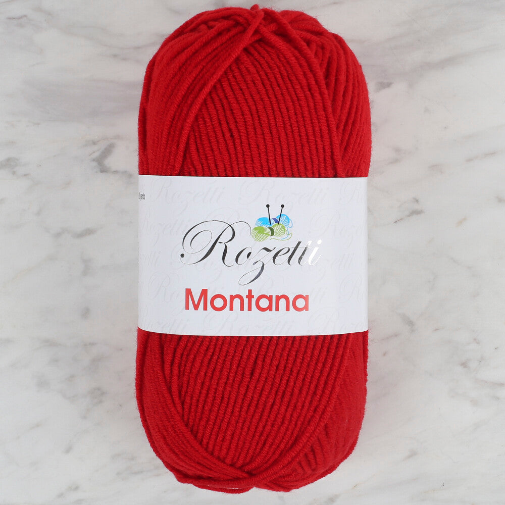 Rozetti Montana Knitting Yarn, Red - 155-12