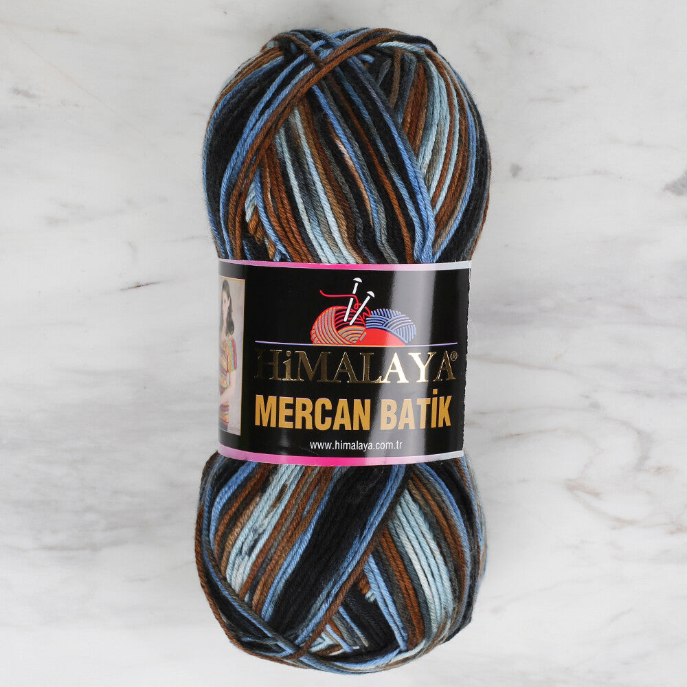 Himalaya Mercan Batik Knitting Yarn, Variegated - 59516