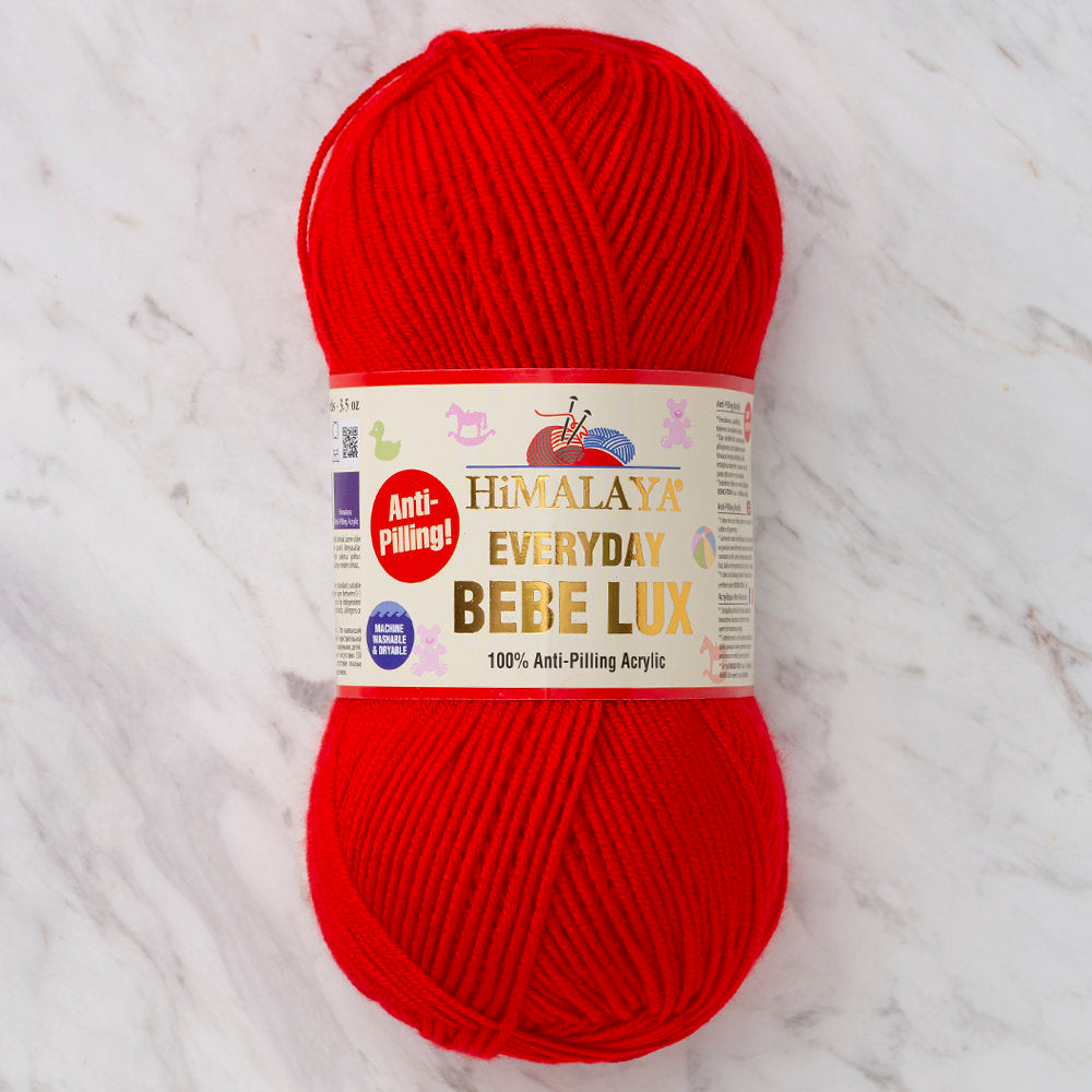 Himalaya Everyday Bebe Lux Yarn, Red - 70406