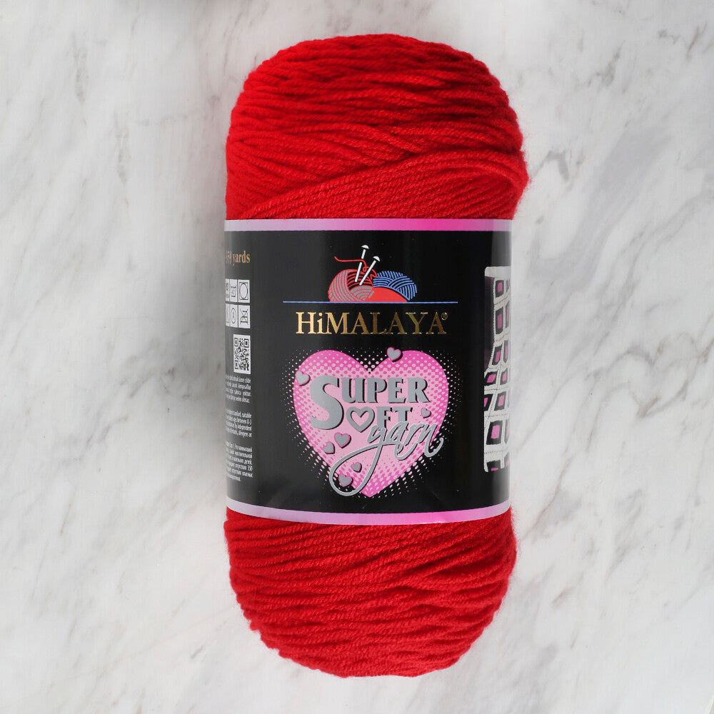 Himalaya Süper Soft Yarn, Red - 80804