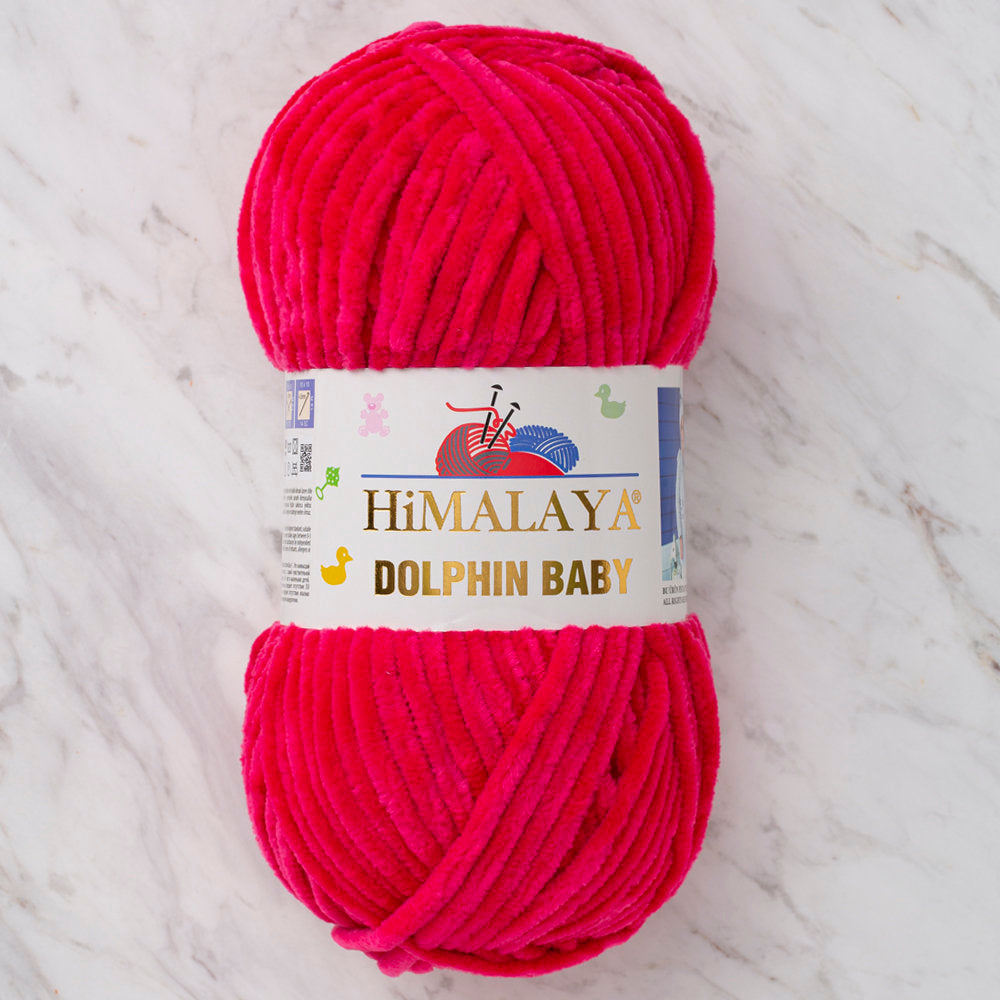 Himalaya Dolphin Baby Chenille Yarn, Fuchsia - 80314