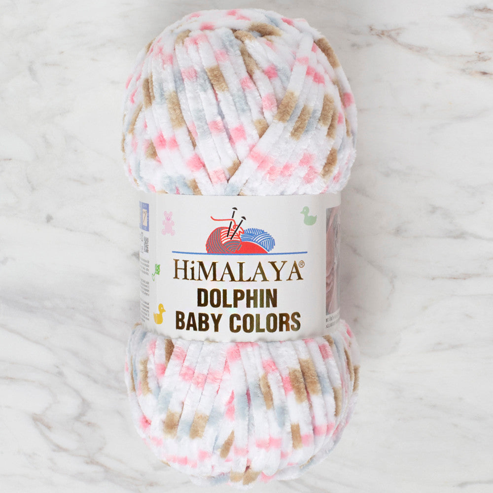 Himalaya Dolphin Baby Colors Chenille Yarn, Variegated - 80413