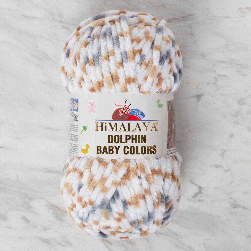 Himalaya Dolphin Baby Colors Chenille Yarn, Variegated -80416