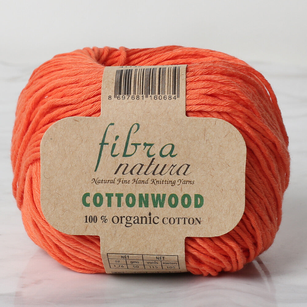 Fibra Natura Cottonwood Yarn, Orange - 41132