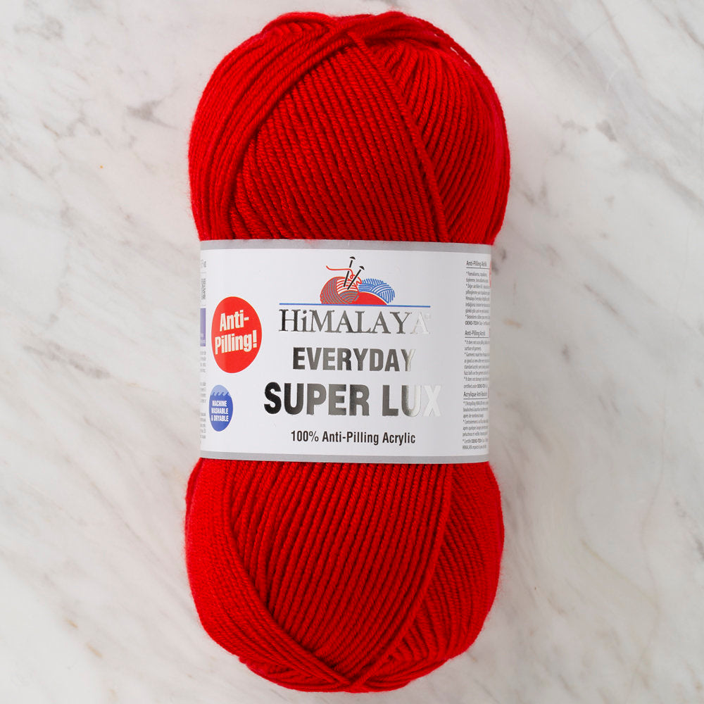 Himalaya Everyday Super Lux Yarn, Red - 73434