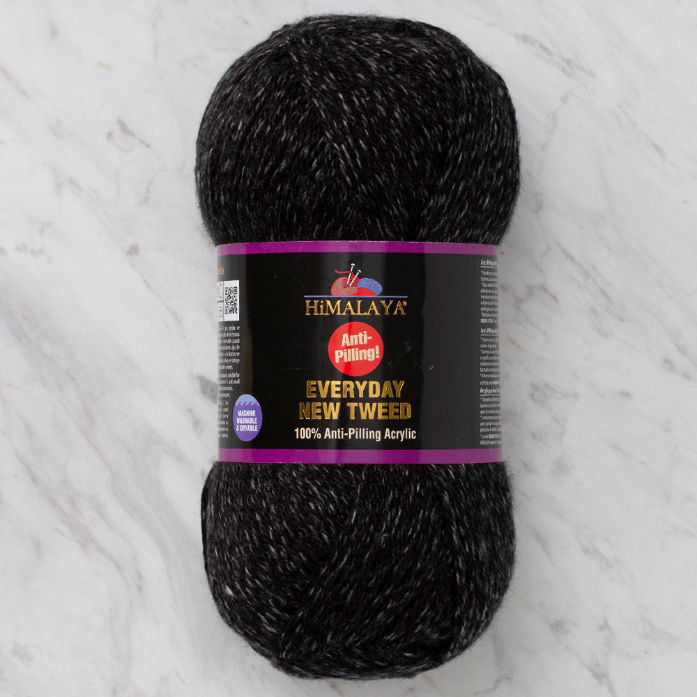 Himalaya Everyday New Tweed Yarn, Black - 75112