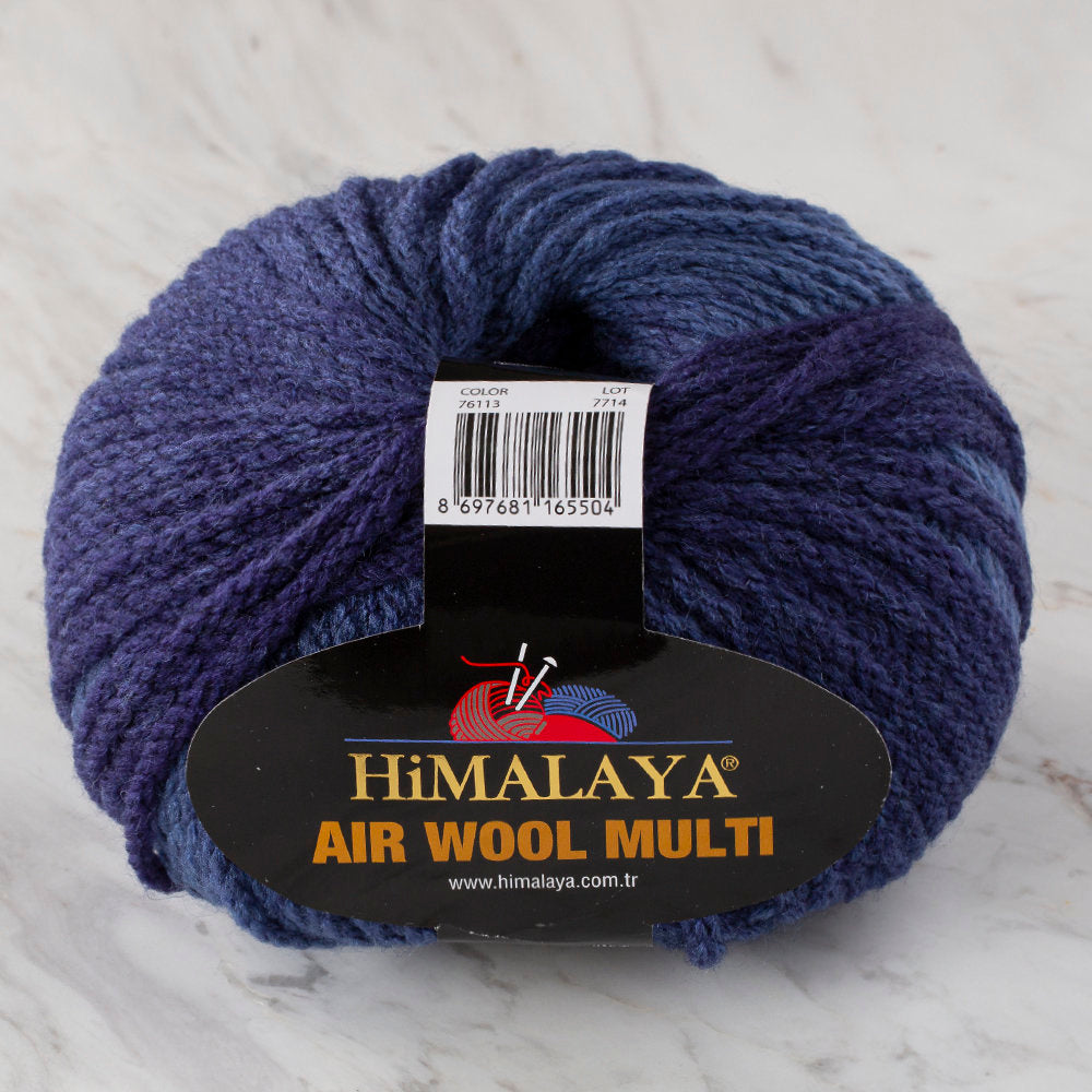 Himalaya Air Wool Multi Yarn, Variegated - 76113