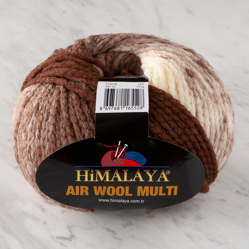 Himalaya Air Wool Multi Yarn, Variegated - 76115