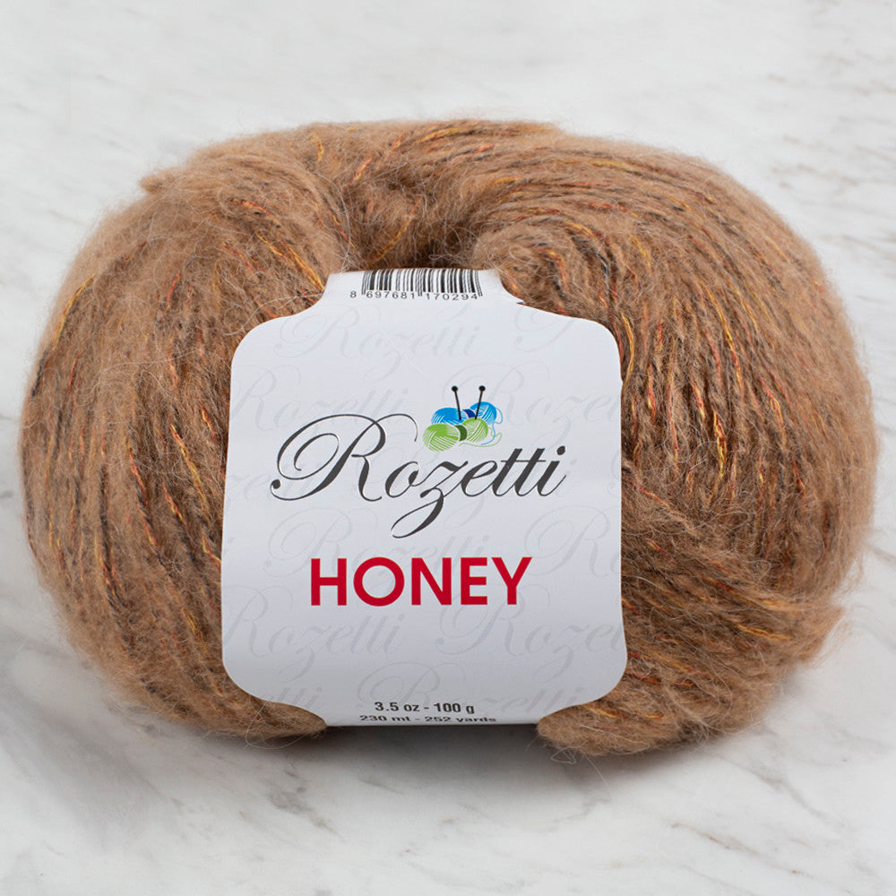 Rozetti Honey Yarn, Sparkly Brown - 210-15