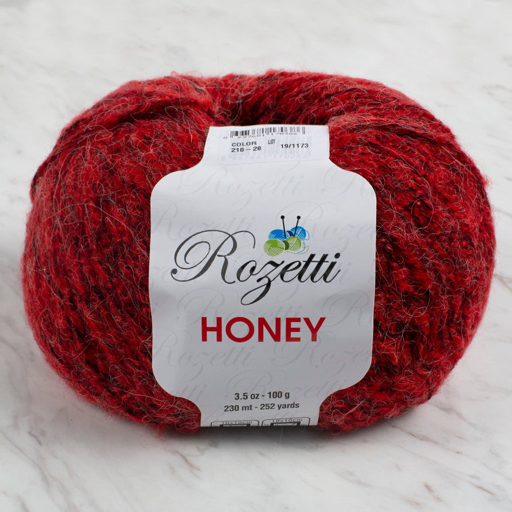 Rozetti Honey Yarn, Red Variegated - 210-28