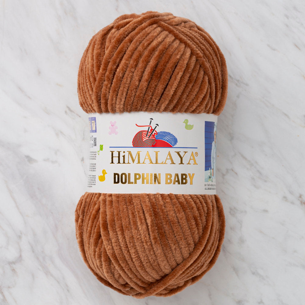 Himalaya Dolphin Baby Chenille Yarn, Brown - 80337