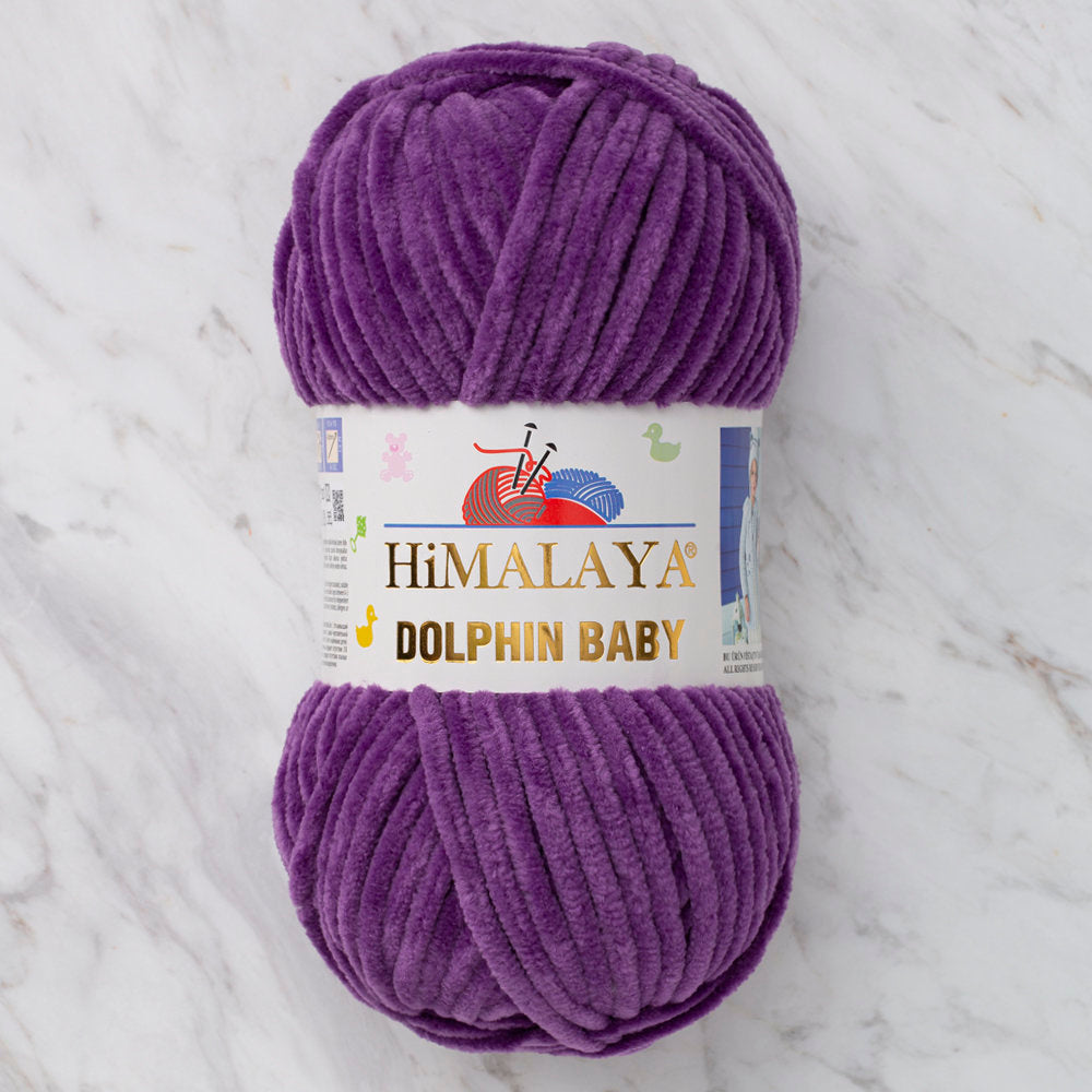 Himalaya Dolphin Baby Chenille Yarn, Purple - 80340