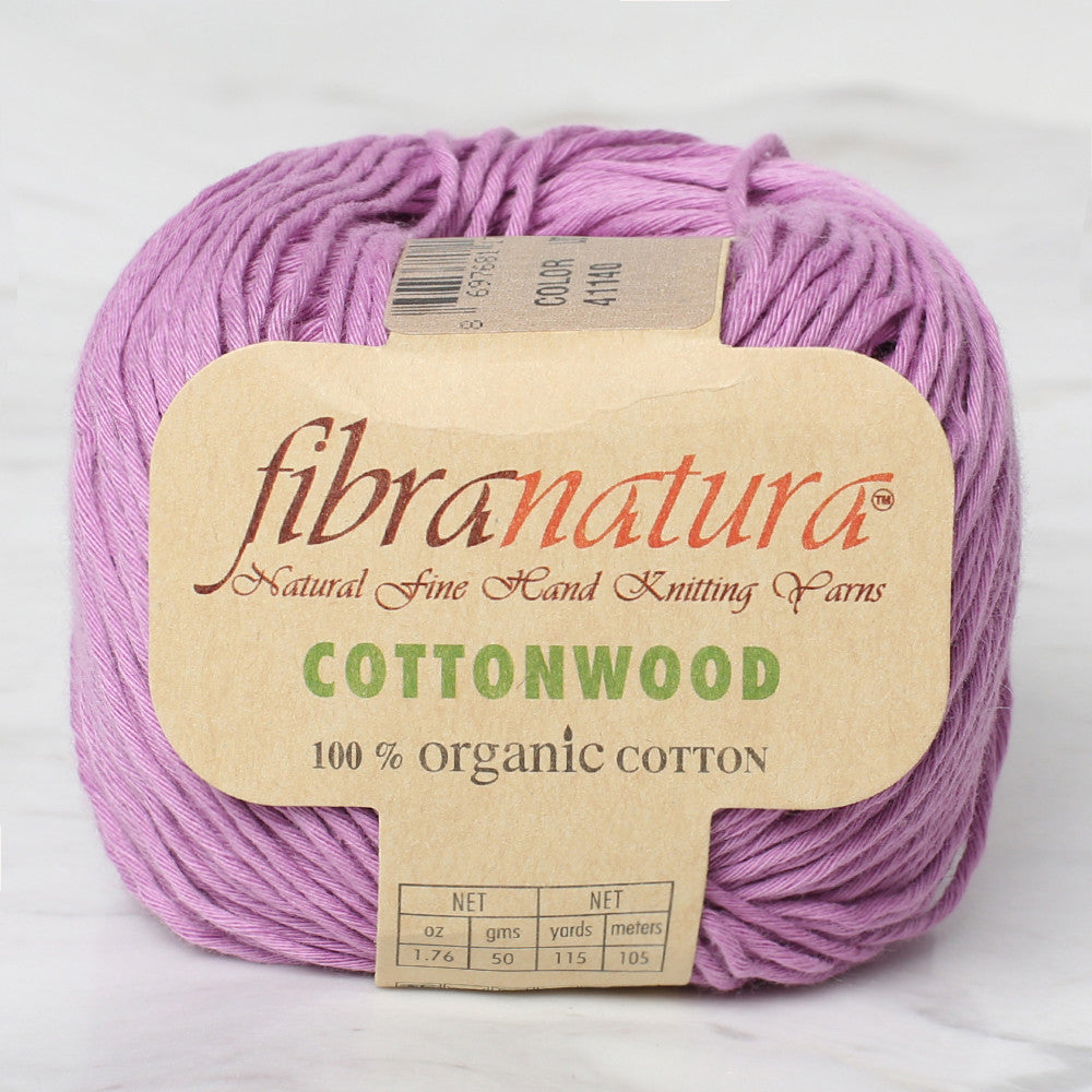 Fibra Natura Cottonwood Knitting Yarn, Lilac - 41140