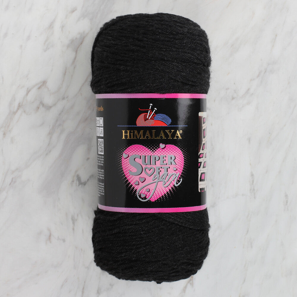 Himalaya Süper Soft 200gr Yarn, Black - 80838