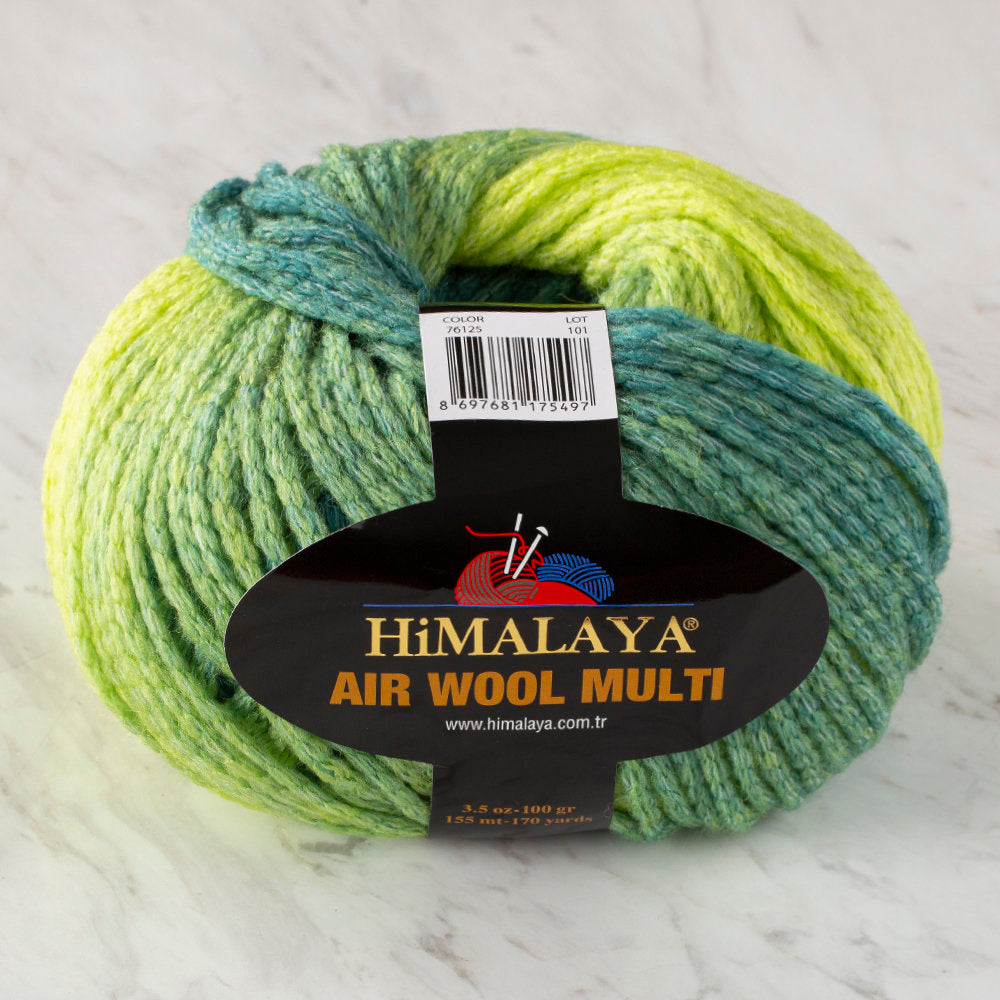 Himalaya Air Wool Multi Yarn, Variegated - 76125