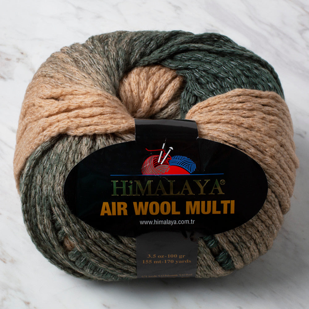 Himalaya Air Wool Multi Yarn, Variegated Color - 76128