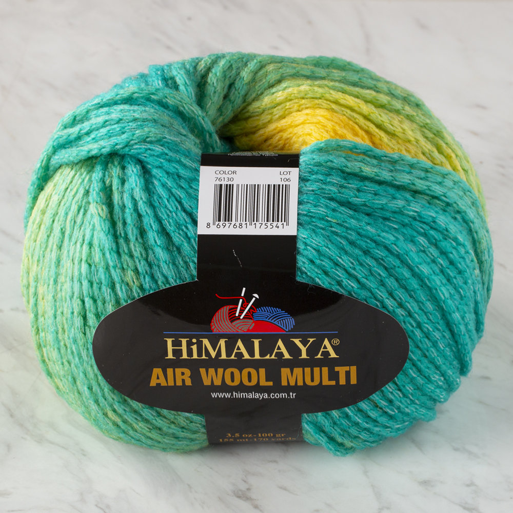 Himalaya Air Wool Multi Yarn, Variegated - 76130