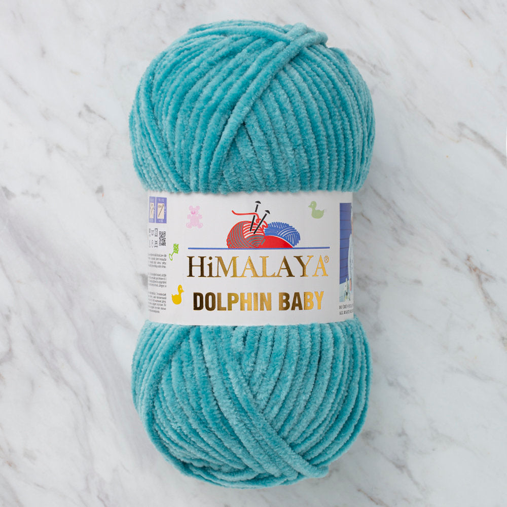 Himalaya Dolphin Baby Chenille Yarn, Green - 80354