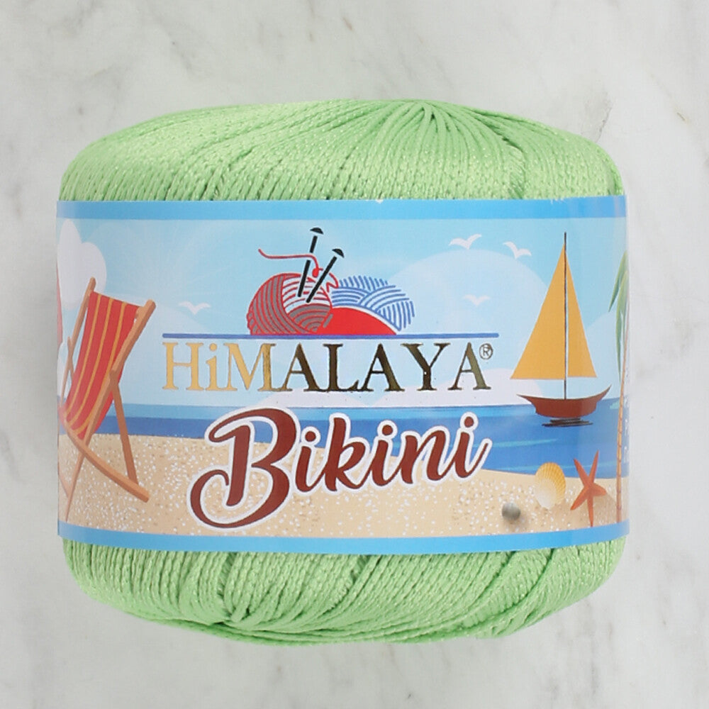 Himalaya Bikini Knitting Yarn, Green - 80609