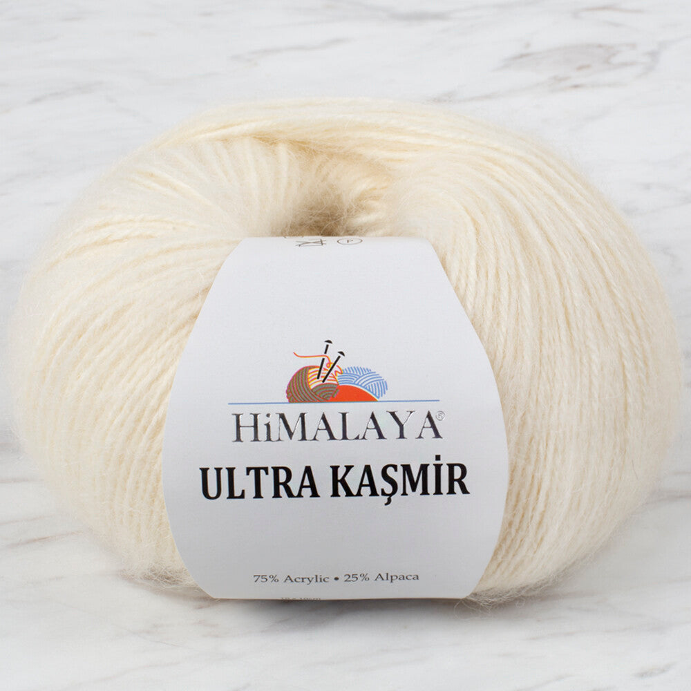 Himalaya Ultra Kaşmir Knitting Yarn, Cream - 56809
