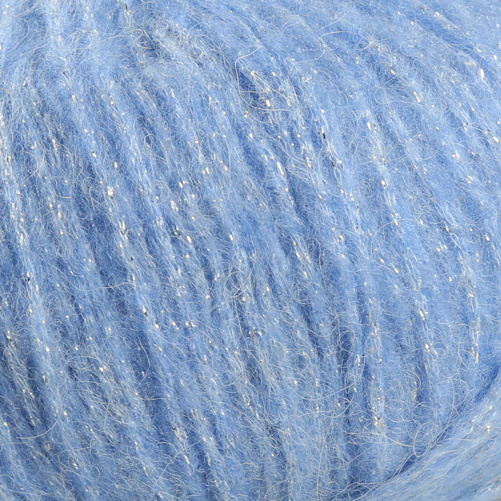 Rozetti Tılsım Glittery Hand Knitting Yarn Blue - 362-09