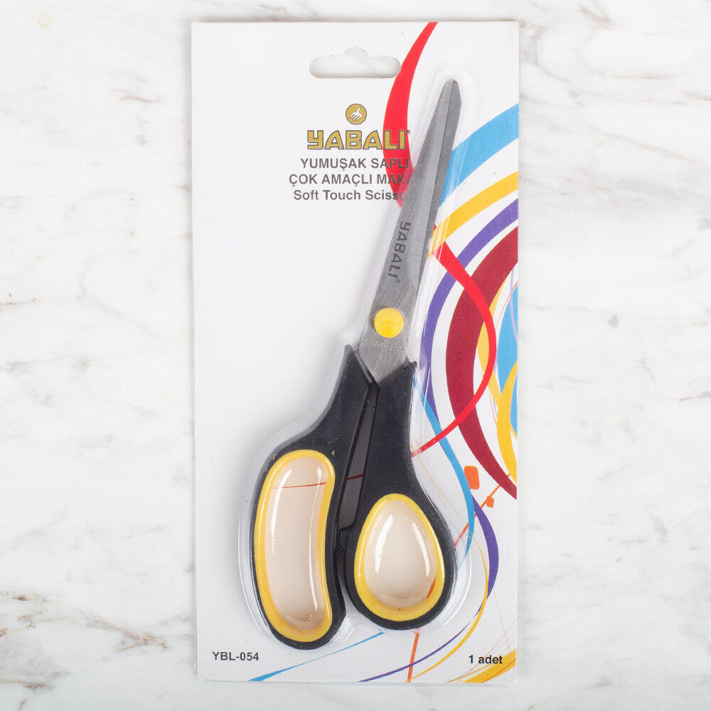 Yabalı Soft Handle Multi-Purpose Scissors, Black YBL - 054 / no. 7