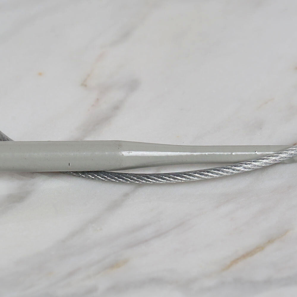 Yabalı 5mm 60 cm Steel Cable Tunisian/Afghan Knitting Needle - YBL - 345