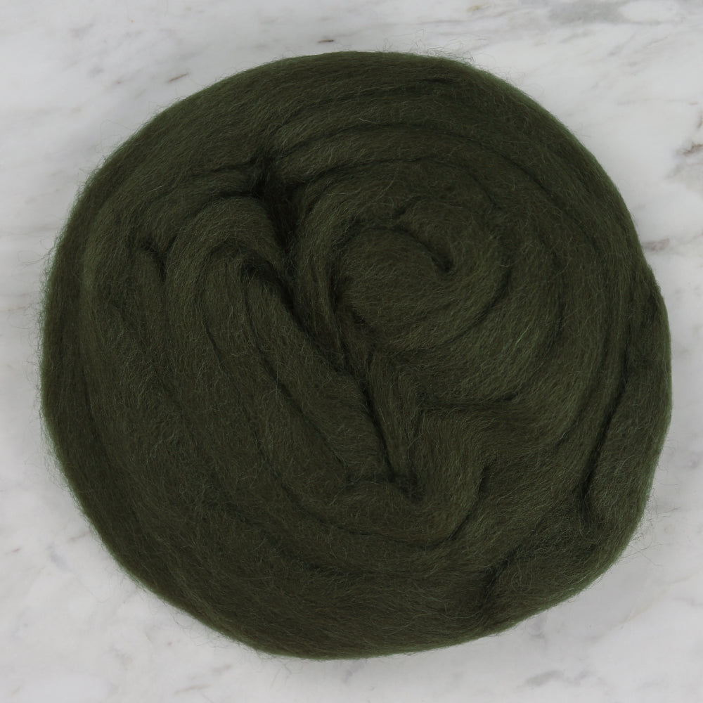 Kartopu Natural Wool Roving Felt,Green - K410