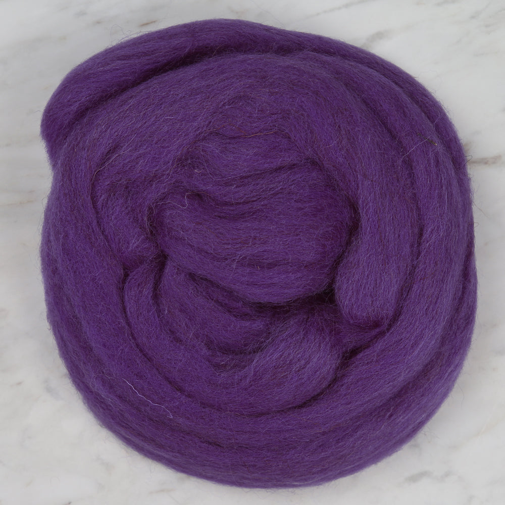 Kartopu Natural Wool Roving Felt,Purple - K718