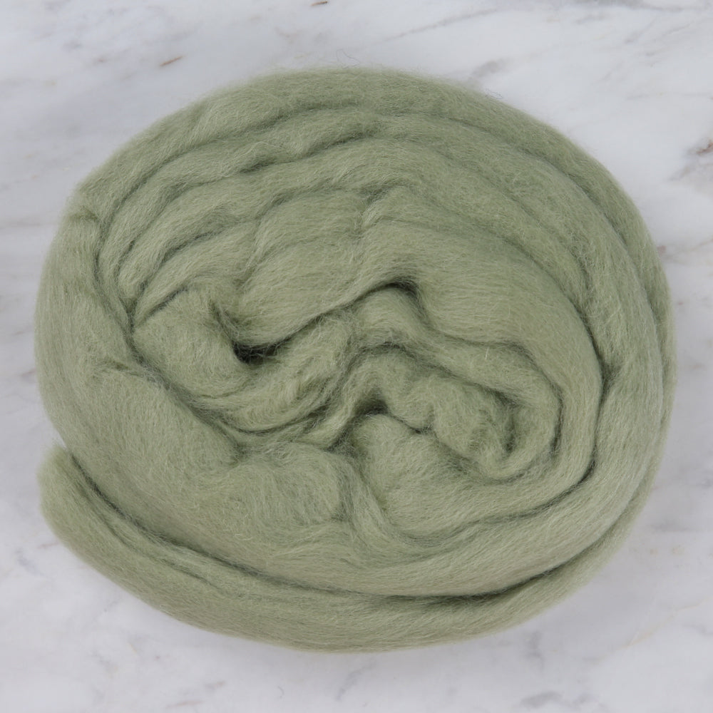 Kartopu Natural Wool Roving Felt,Green - K423