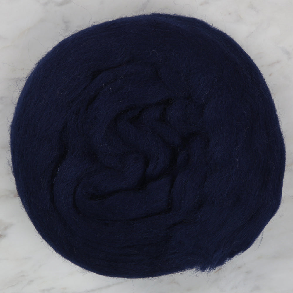 Kartopu Natural Wool Roving Felt,Navy blue - K632