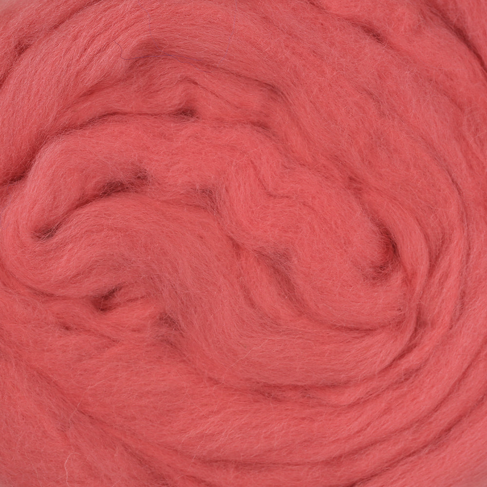 Kartopu Natural Wool Roving Felt,Pomegranate Flower - K810