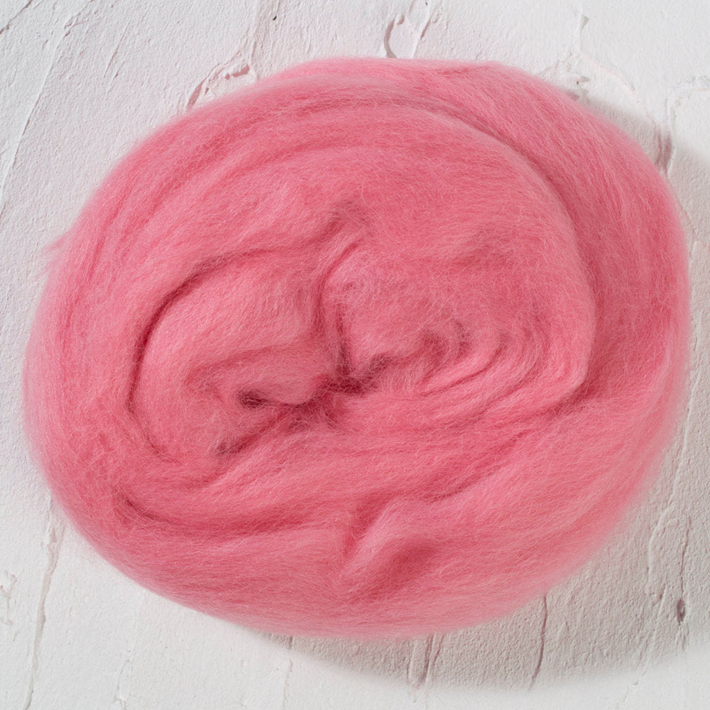 Kartopu Natural Wool Roving Felt, Pink - K748