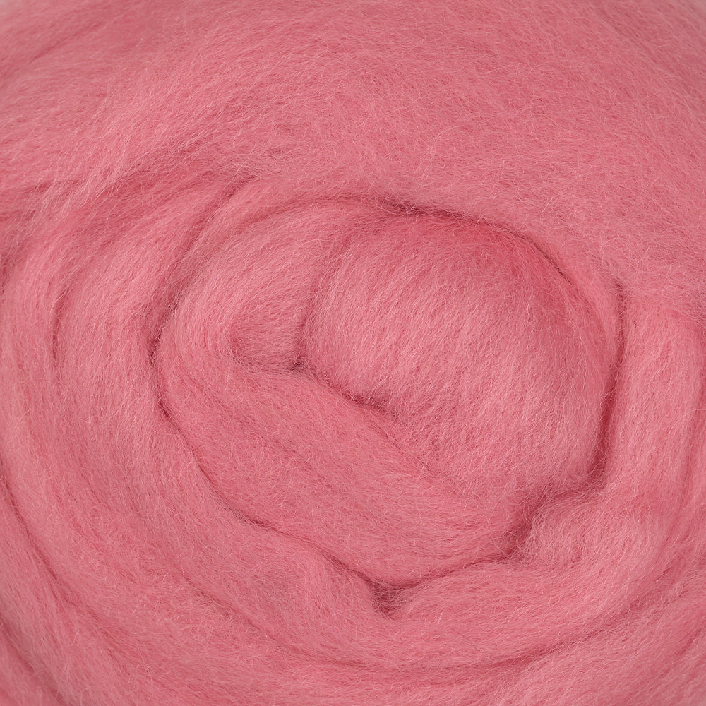 Kartopu Natural Wool Roving Felt, Pink - K748