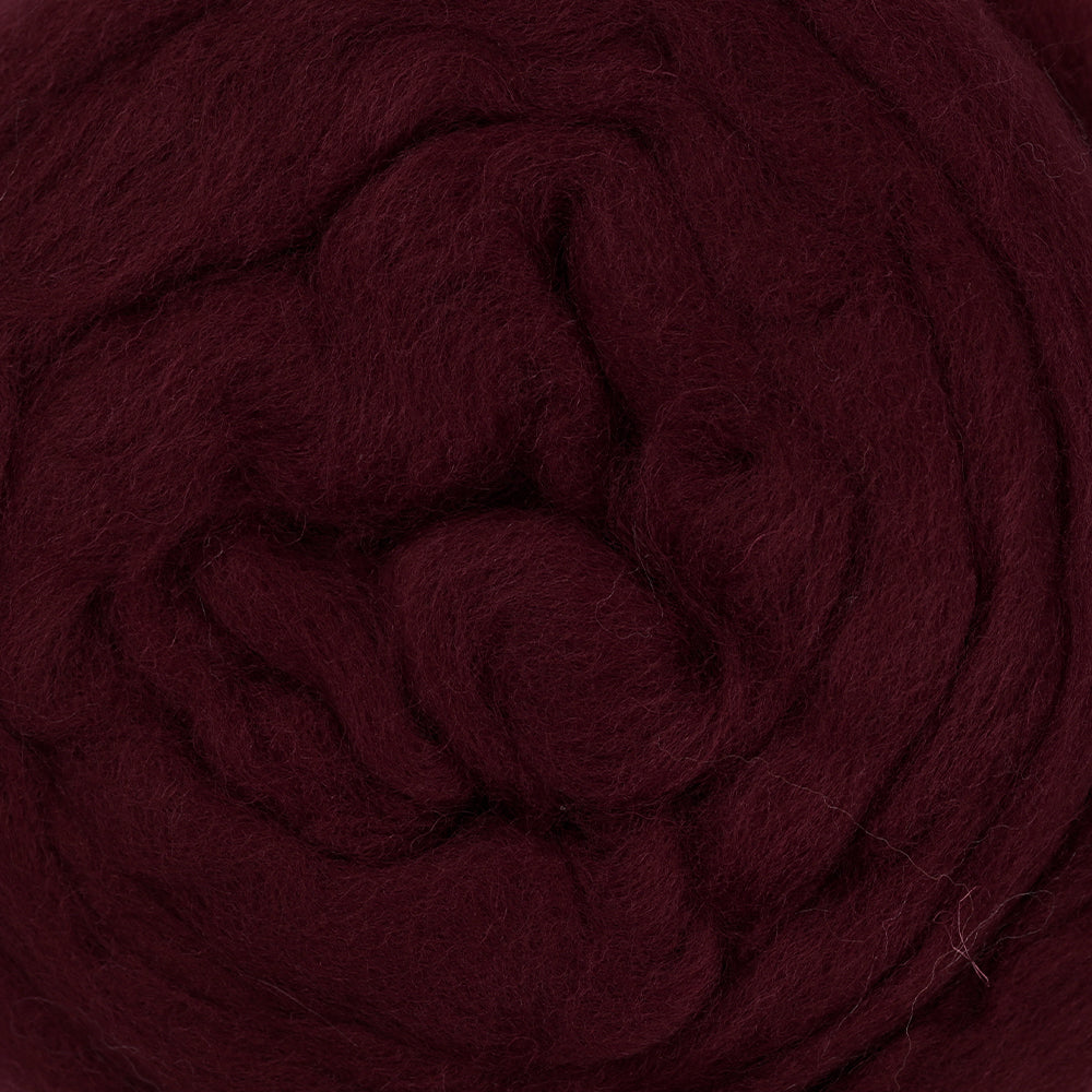 Kartopu Natural Wool Roving Felt, Claret - K110