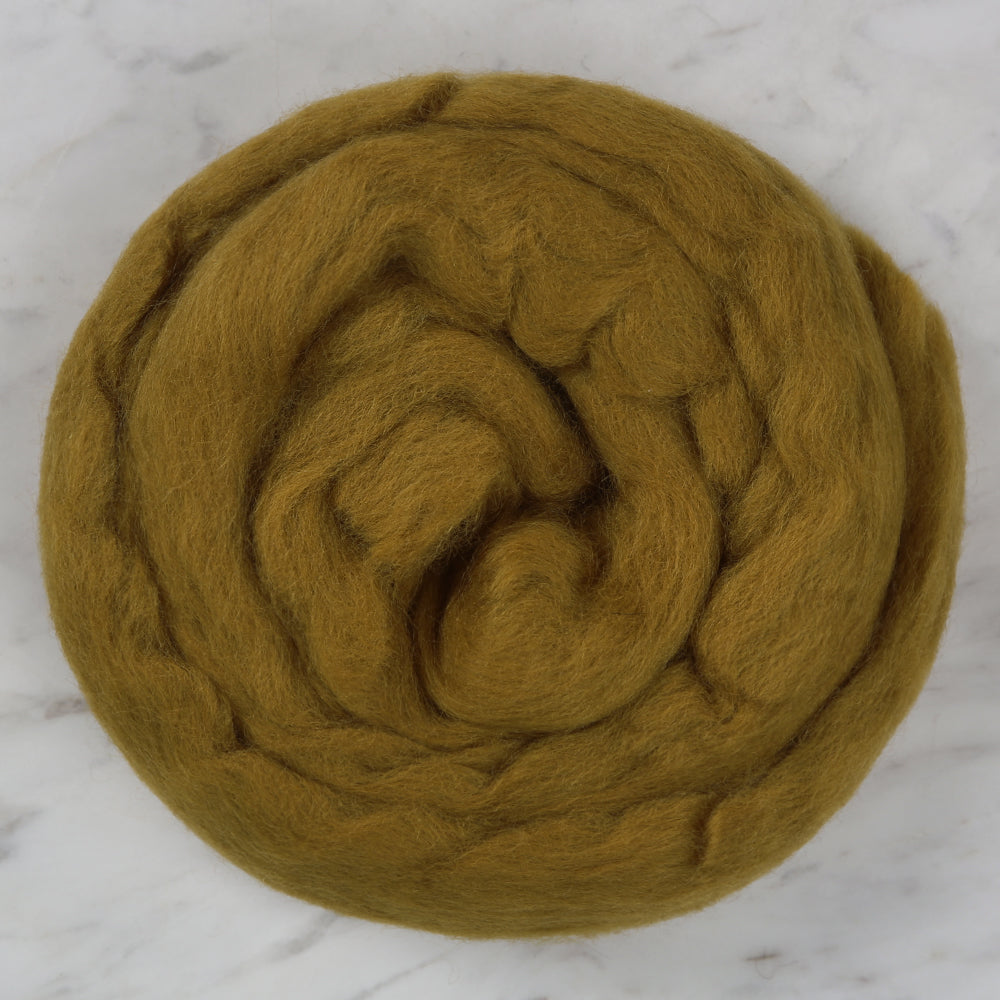 Kartopu Natural Wool Roving Felt,Mustard - K365